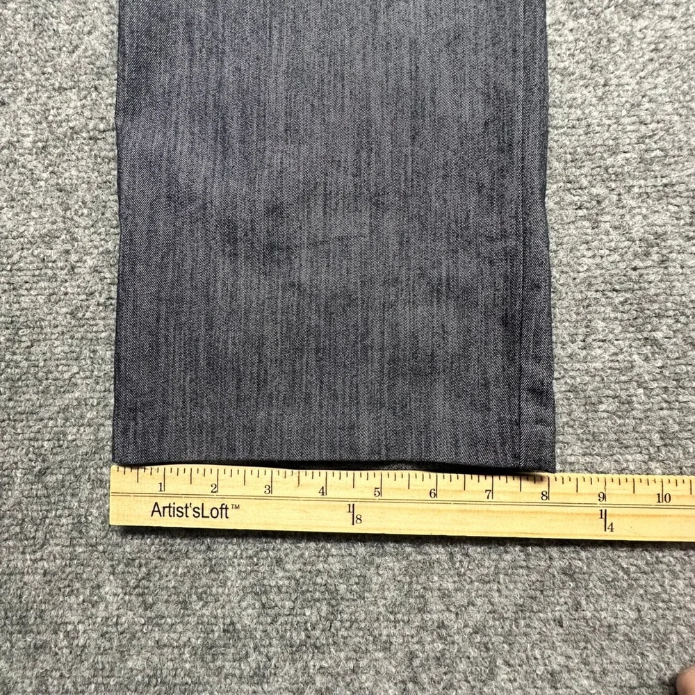 Lee Secretly Shapes Straight‎ Leg Mid Rise Pants 10 Short Gray Stretch